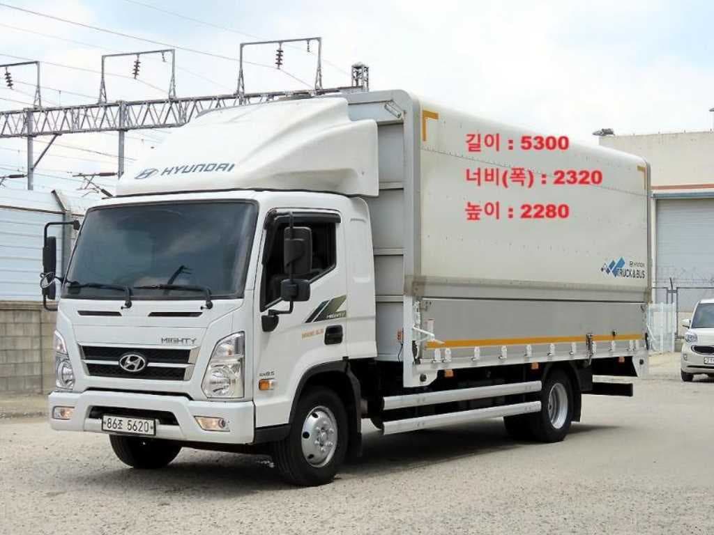 21년형 수동 윙바디 3.5톤 5.3m 광폭 중고화물차