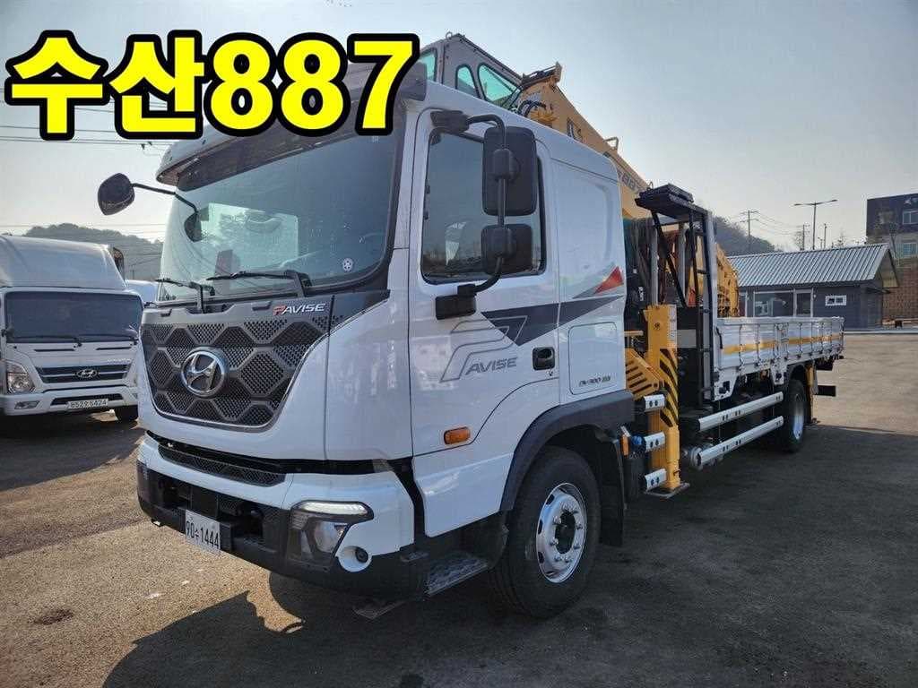 21년형 수동 카고크레인 크레인 5톤 중고화물차