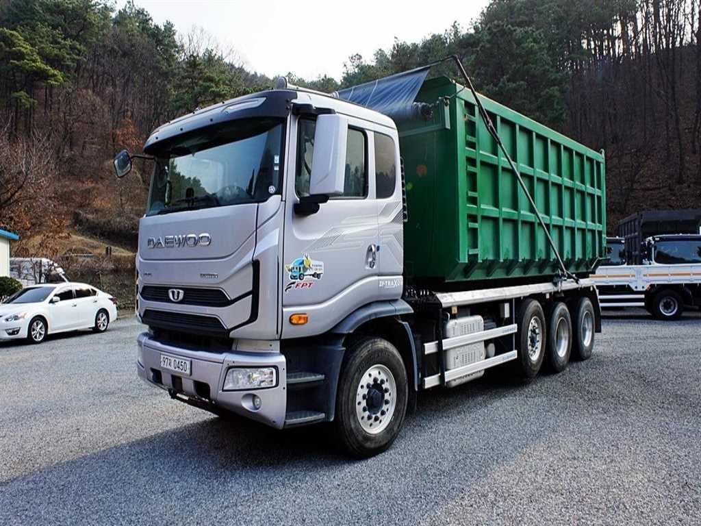 21년형 타타대우 프리마 오토 암롤트럭 대우 22.5톤 중고화물차